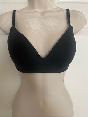Victoria's Secret Black Plunge Wireless Bralette